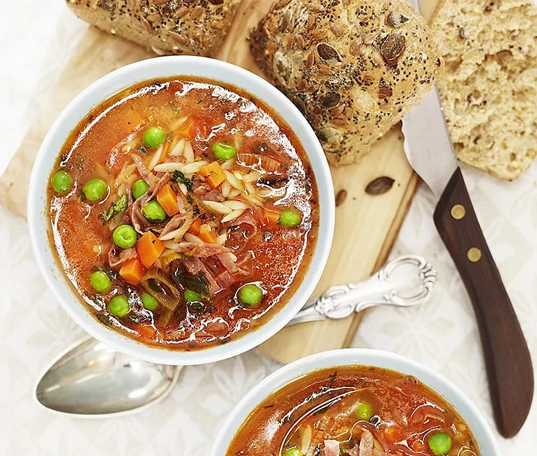 Minestronesoppa med ärtor