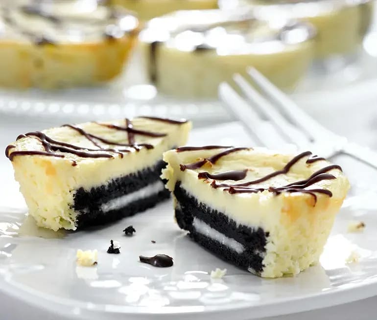 Minicheesecake med Oreokex