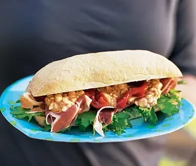 Nannes heta skinkmacka