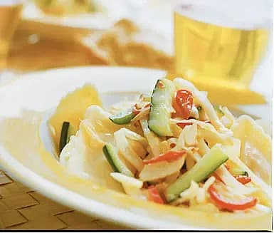 Ostravioli med chilistekta grönsaker