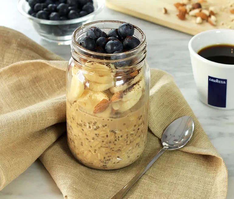Overnight Oats med espresso