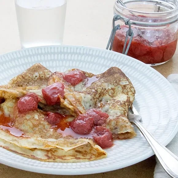 Pannkakor utan ägg och gluten