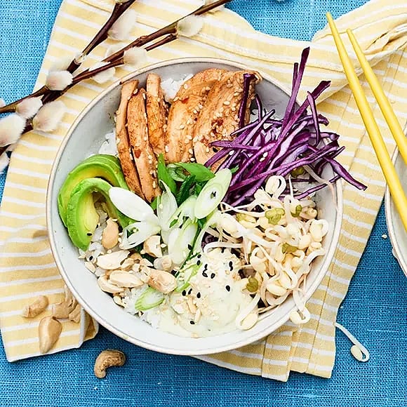 Påské bowl med lammstek eller kyckling