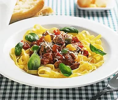 Pasta med italiensk kycklingröra