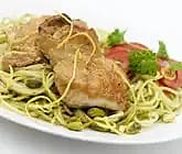 Pasta med kyckling och pesto