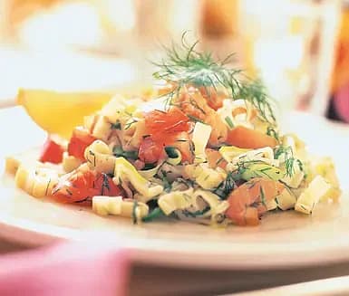 Pasta med lax och dill