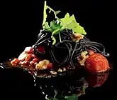 Pasta neri med valnötter