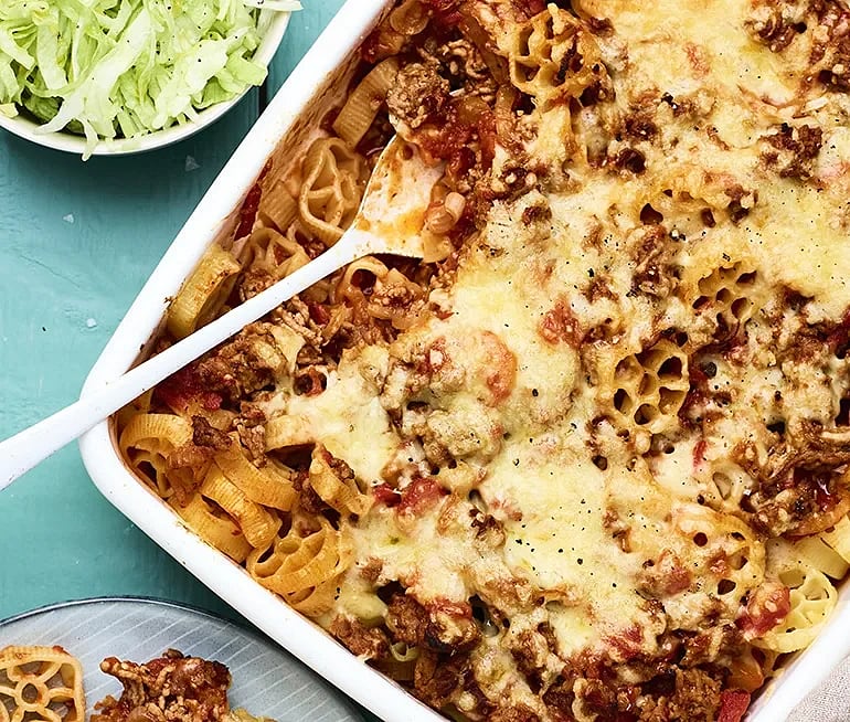 Pastagratäng med köttfärs