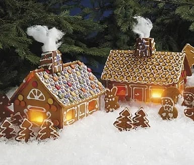 Pepparkaksdeg till hus och figurer