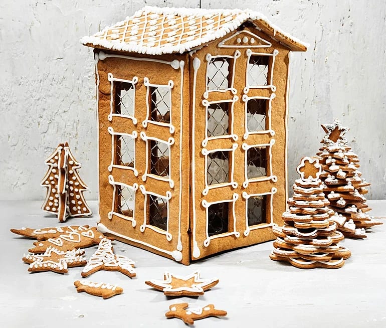 Pepparkakshus från mall