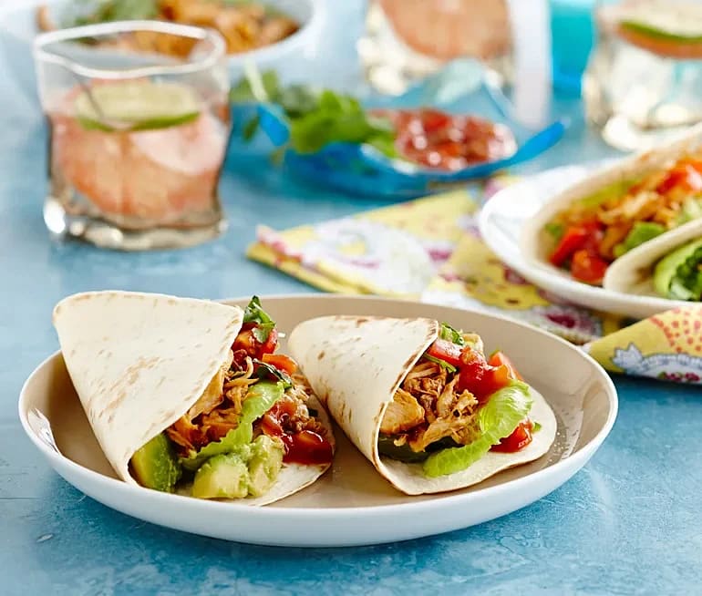 Pulled chicken med färsk tomatsalsa