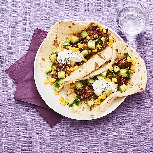 Pulled pork burrito