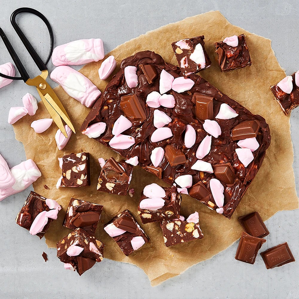 Rocky road fudge
