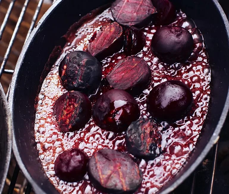 Rödbetor med granatäpple