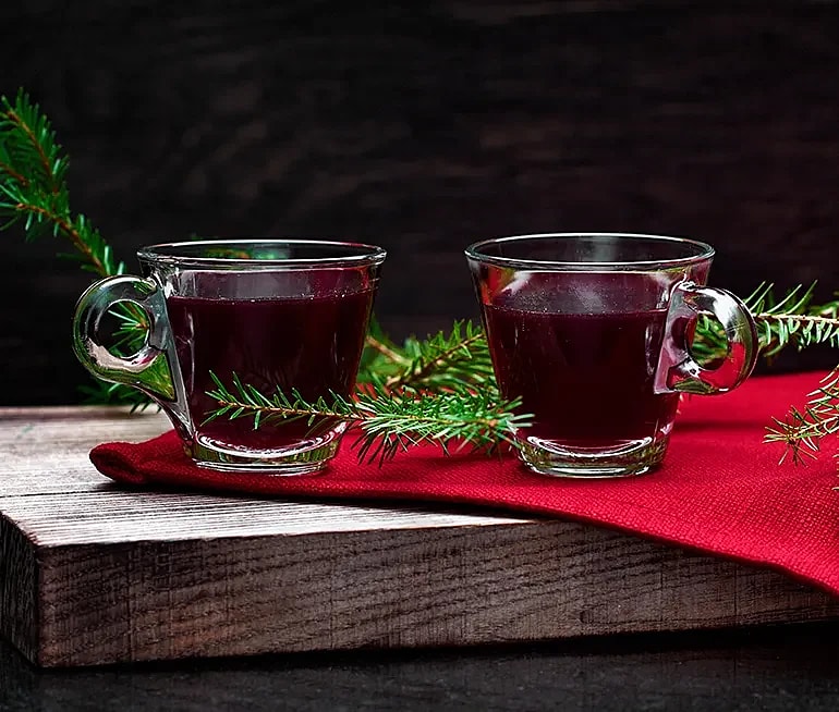 Rödvinsglögg utan tillsatt socker