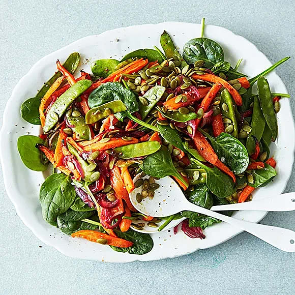 Rostad morotssallad med citrusdressing