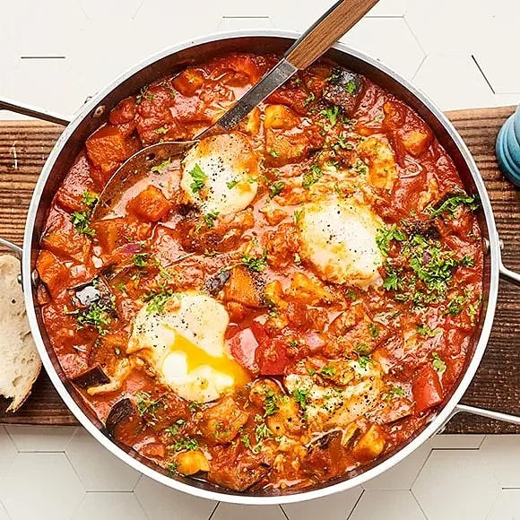 Shakshuka med halloumi