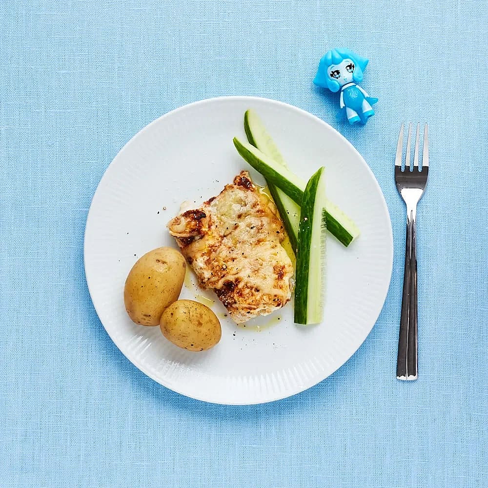 Snabb fiskgratäng med osttäcke