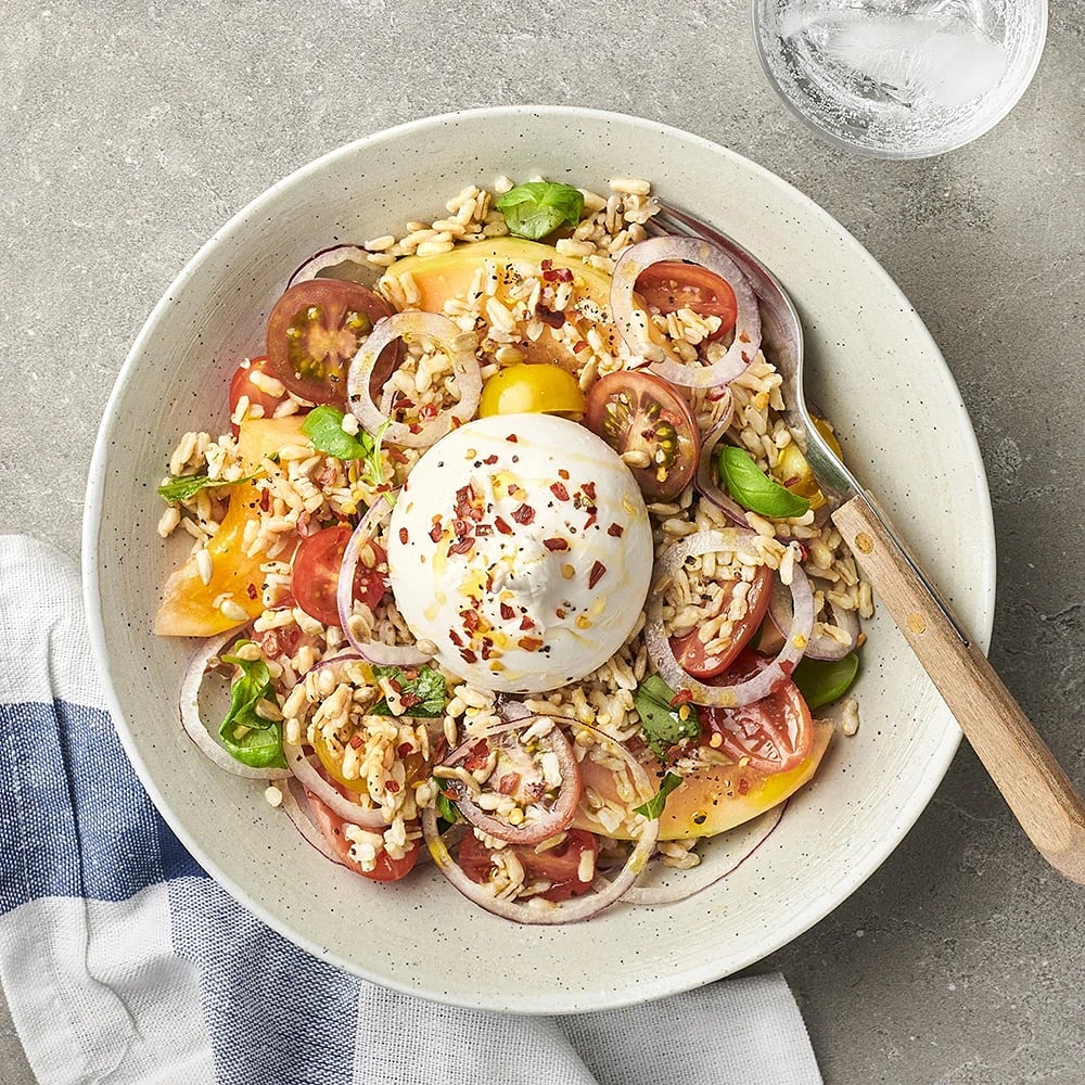 Sommarsallad med melon och burrata