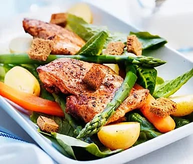 Svensk caesarsallad med kyckling