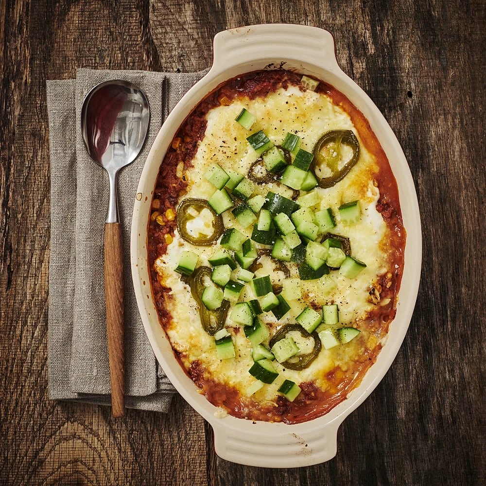 Tacogratäng med jalapeño
