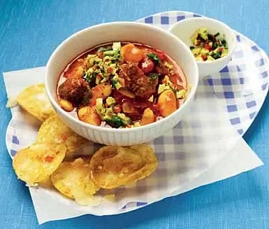 Tacogryta med guacamole & nachos