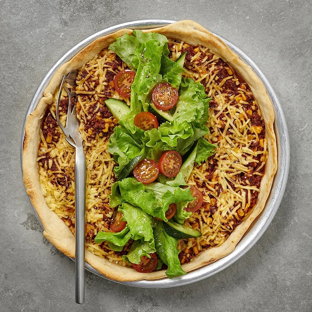 Tacopaj med minitomater