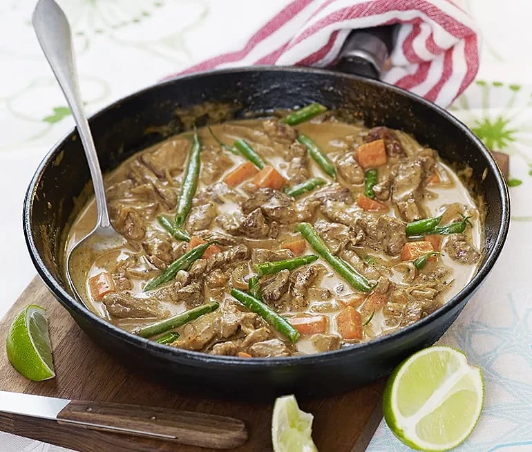 Tandoorikarré med haricots verts