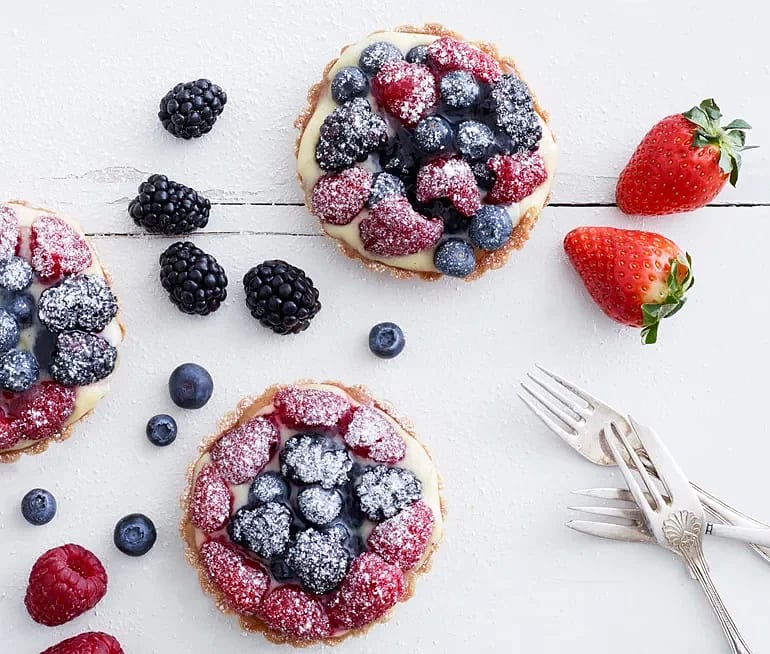 Tarteletter med hallon