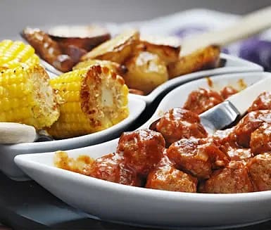 Tex-mex färsbullar med tomatsalsa