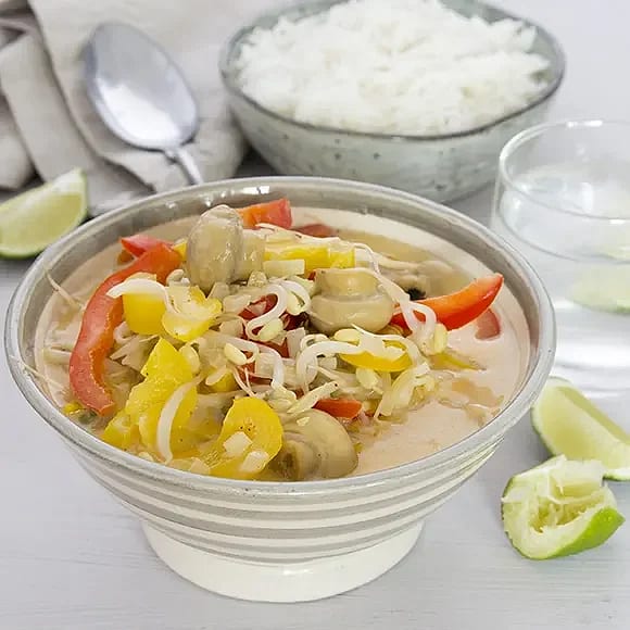 Thaigryta med böngroddar