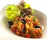 Tomatrisotto med kräftor