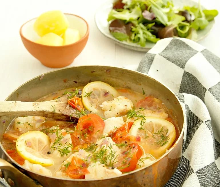 Torskgryta med citron