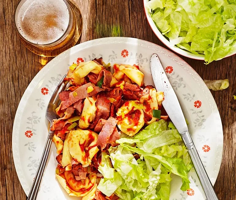 Tortellini med rökt bog