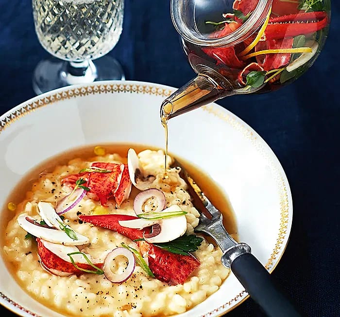Tryffelrisotto med hummerte