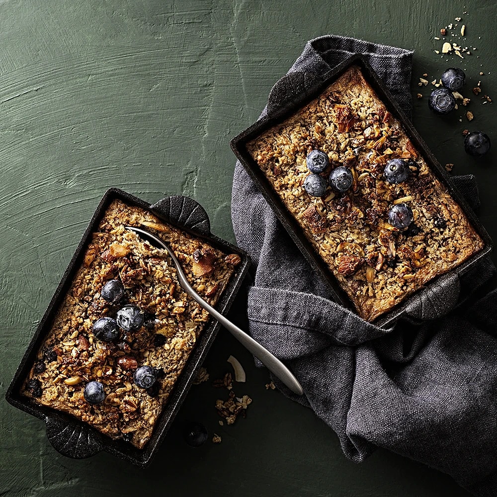 Ugnsbakad gröt med mandel och honung