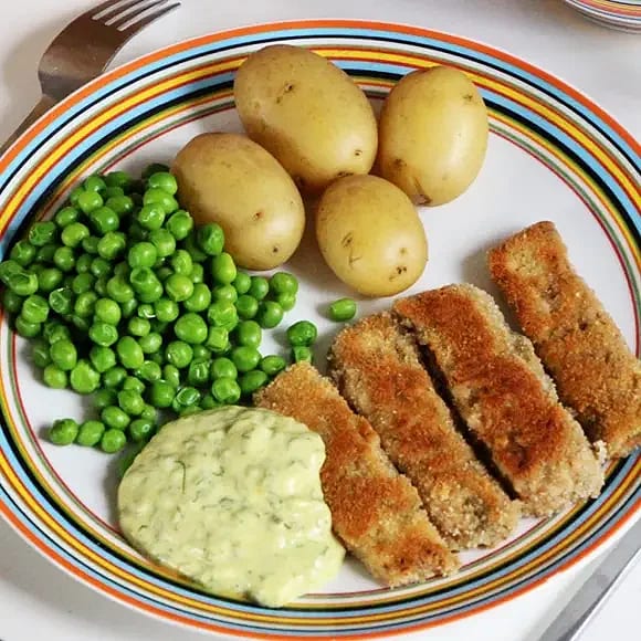 Veganska fiskpinnar