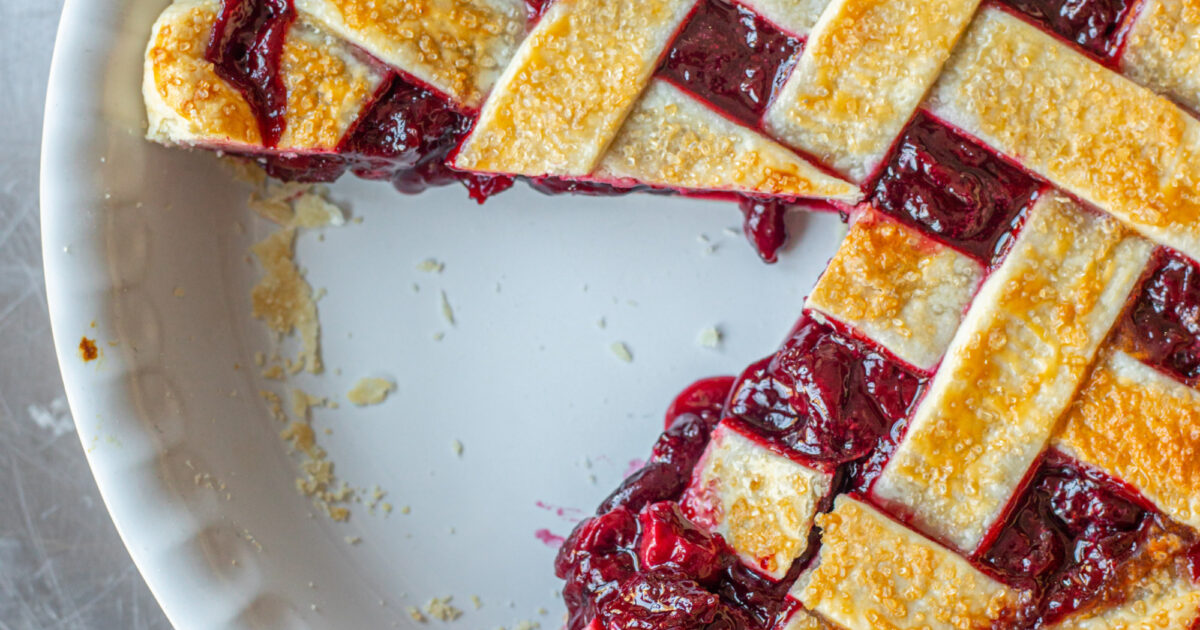 5-ingrediensers körsbärspaj