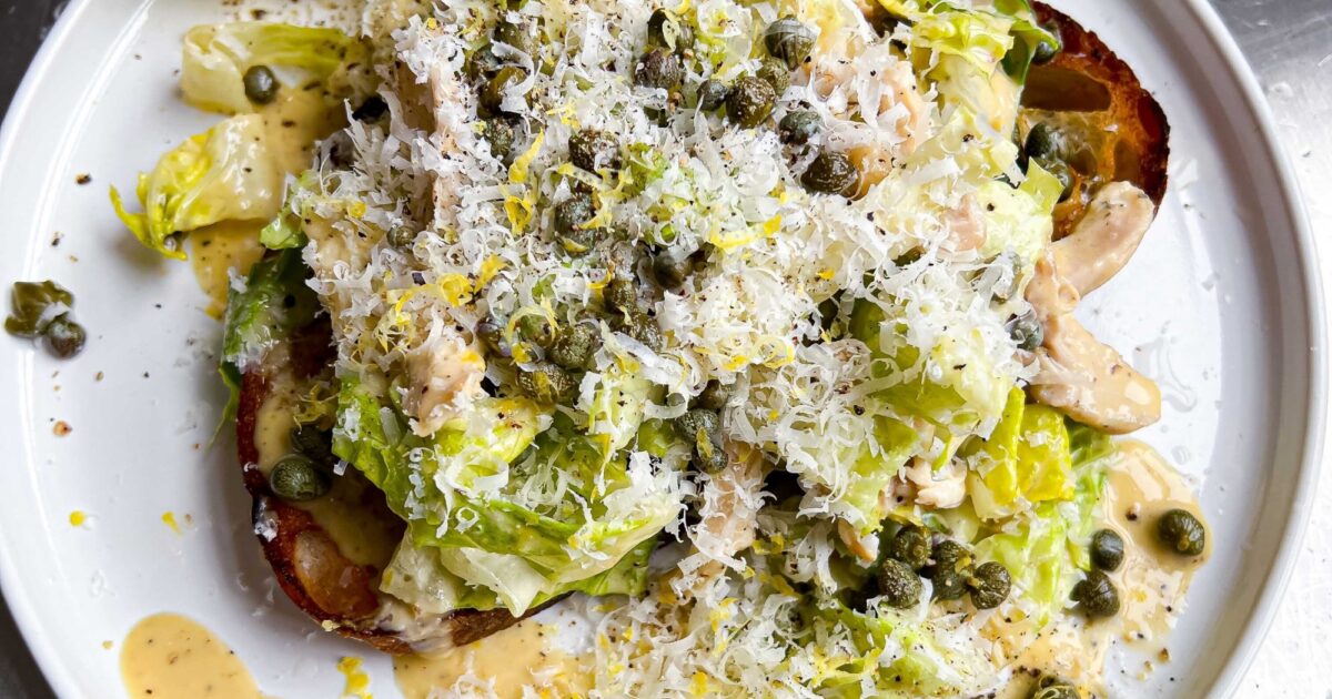 Kyckling Caesar-toast